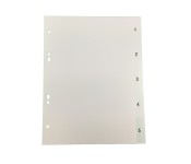 A5 Tabbladen genummerd PP 0.13mm